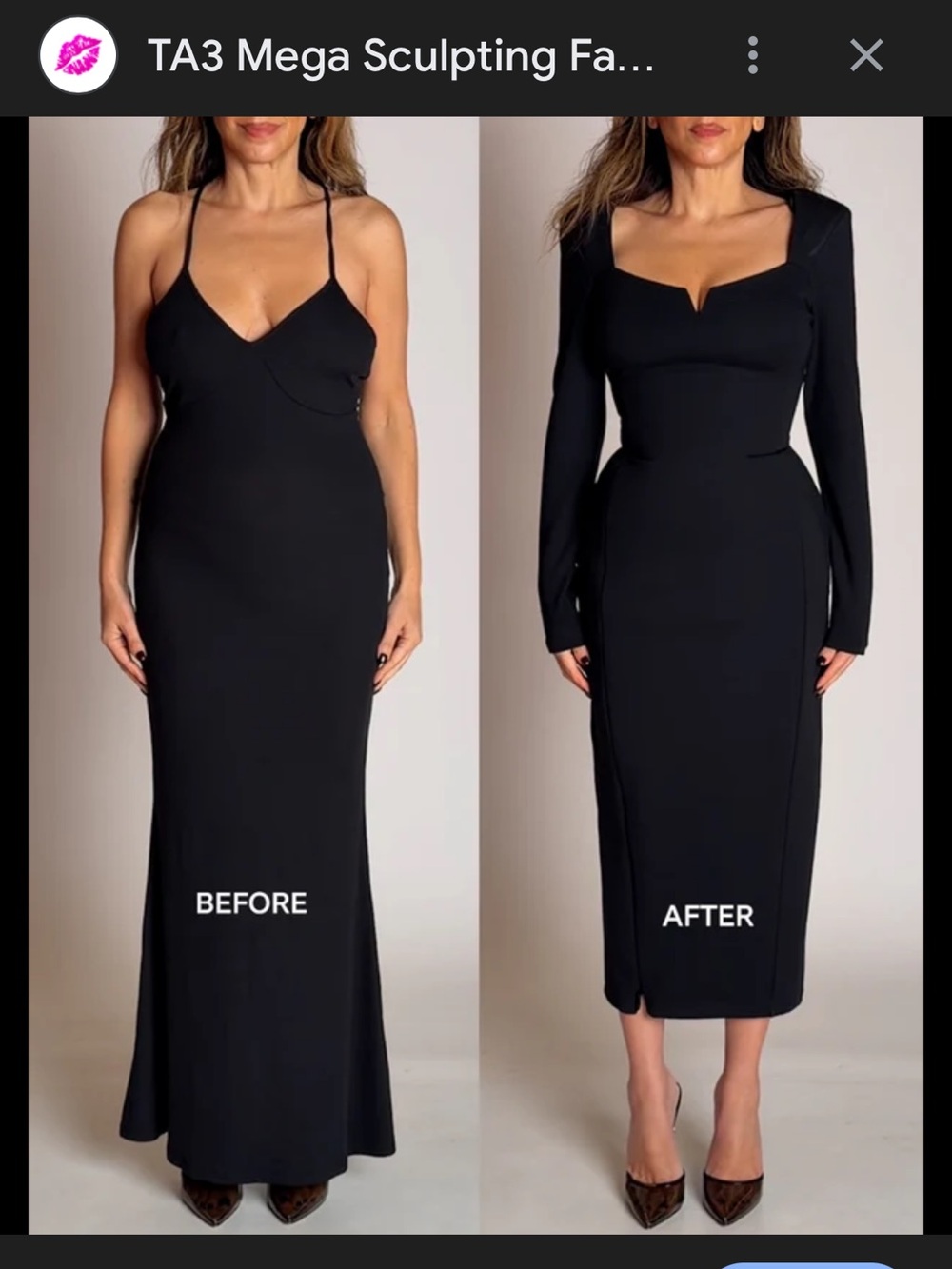 NWT Ta3 Body Cinching Maxi Dress - XS - Picture 12 of 12